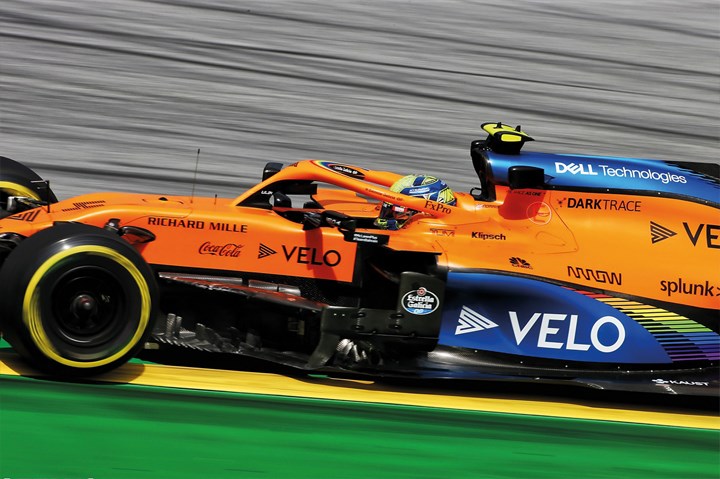 Minichamps 1-18 Norris 2020 Austrian GP McLaren MCL35 diecast